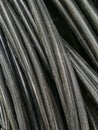 Abstract Black Industrial Cable Texture Background Royalty Free Stock Photo