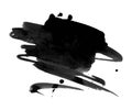 Abstract black ink blot background