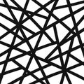 Abstract black lines intersecting on a white background Royalty Free Stock Photo