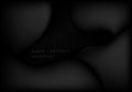 Abstract black mesh design of free shape decoration. Well organized objects on grouping layers background.