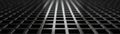 Abstract black metal grid background. Metallic texture with geometric patterns. Ideal for industrial or modern design projects Royalty Free Stock Photo