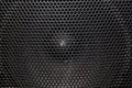 Abstract black metallic mesh texture pattern for background. Industrial backdrop. The speaker of a musical column Royalty Free Stock Photo