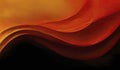 Abstract black-orange wave fantasy art backgrounds Royalty Free Stock Photo