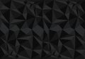 Abstract black polygon pattern background texture vector