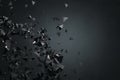 Abstract black polygonal backdrop Royalty Free Stock Photo