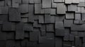 Abstract Black Rectangular Block Textured Wall Royalty Free Stock Photo
