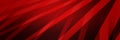 Abstract black and red background, stripes of diagonal slanted lines in bright shiny red ribbons in layers