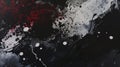 Abstract Black and Red Paint Splatter Royalty Free Stock Photo