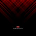 Abstract black and red technology design. Vector corporate geometric lines background with copy space, Vector
