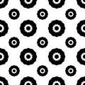 Abstract Black Repeated Design Alloy Wheel Designed Pattern Repeated On White Background