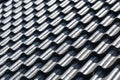 Abstract black roof with concrete tiles Royalty Free Stock Photo