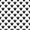 Abstract Black Seamless Clover Element Repeated Pattern Design On White Background Illustration Royalty Free Stock Photo