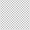 Abstract Black Seamless Curvy Repeated Pattern Design On White Background Illustration