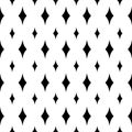 Abstract black Seamless diamonds Repeated Pattern Design On White Background Illustration