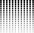 Abstract Black Seamless Gradational Geometrical Circle Small Dotted Pattern On White Background Wallpaper