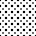 Abstract Black Seamless Squares Repeated Pattern Design On White Background Illustration