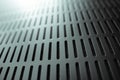 Abstract black server rack texture background, modern grid light design with copy space Royalty Free Stock Photo