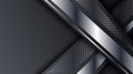 Abstract Black Silver Metallic Frame Tech Glowing Elegant Design Background Template Royalty Free Stock Photo