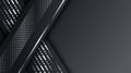 Abstract Black Silver Metallic Frame Tech Glowing Elegant Design Background Template Royalty Free Stock Photo