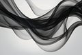 Abstract black smoke flows, creating a dramatic visual impact. Royalty Free Stock Photo