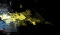 Abstract black splash gear fire technology busuness background Royalty Free Stock Photo