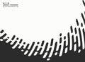 Abstract black stripe line tech wavy on white background. illustration vector eps10 Royalty Free Stock Photo