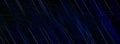 Abstract black technological background with blue oblique diagonal lines. Wind banner Royalty Free Stock Photo