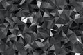 Abstract black triangle background, low poly pattern Royalty Free Stock Photo