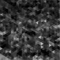 Abstract black trianglular mosaic background