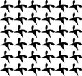 Abstract Black Unique Pattern Repeated Design On White Background