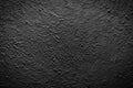 Abstract Black Wall Texture with Rough Concrete Grunge for Pattern Background Royalty Free Stock Photo