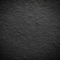 Abstract Black Wall Texture with Rough Concrete Grunge for Pattern Background Royalty Free Stock Photo