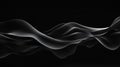 Abstract Black Waves Background Design Royalty Free Stock Photo