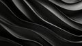 Fluid Black Waves Create Abstract Flowing Background Pattern Royalty Free Stock Photo
