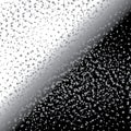 Abstract black and white background with bubbles