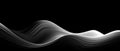 An abstract black and white background with curves, in the style of streamline elegance