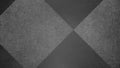 Abstract black and white background with geometric diamond checked pattern. Elegant dark gray color with textured light shapes