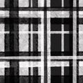 Abstract black and white background with horizontal and vertical stripes or lines crossing each other. Image with grayscale colors Royalty Free Stock Photo