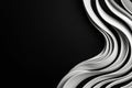 Abstract black and white background with minimalistic wavy lines creating modern and elegant design. Perfect for artistic and