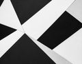 abstract black and white background with random geometric triangle pattern Royalty Free Stock Photo