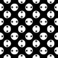 Abstract black and white background rectangles inside star seamless pattern repeated designs.