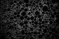 Abstract Black And White Bubble Background