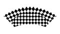Abstract Black and White Checkerboard Pattern, vector design Generative AI Royalty Free Stock Photo