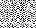 Abstract Black and White Chevron Pattern with Grunge Texture Royalty Free Stock Photo