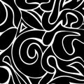 Abstract black and white colors composition Royalty Free Stock Photo