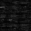 Abstract black and white computer code background pattern Royalty Free Stock Photo