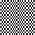 Abstract black and white curved grid vector background pattern. Royalty Free Stock Photo