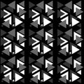 abstract 01 black and white fabric Royalty Free Stock Photo