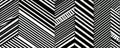 Abstract Black and White Geometric Pattern with Sharp Angled Lines Royalty Free Stock Photo