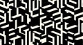 Abstract black and white geometric seamless pattern Royalty Free Stock Photo